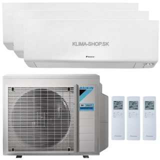 Klimatizácia Daikin Perfera 3x multisplit 2,5kW + vonkajšia 5,2kW