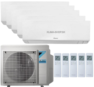 Klimatizácia Daikin Perfera 5x multisplit 2,5kW + vonkajšia 9kW