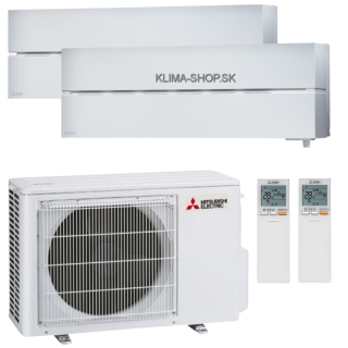 Klimatizácia Mitsubishi LN 2x 2,5kW multisplit + vonk.j. 4,2kW