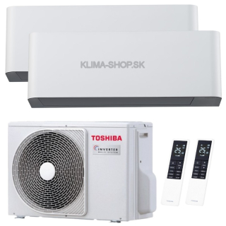Klimatizácia Toshiba Shorai Curve multisplit 2x 2,5kW + vonkajšia 4kW