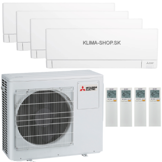 Klimatizácia Mitsubishi AY 4x 2,5kW multisplit + vonk.j. 8kW