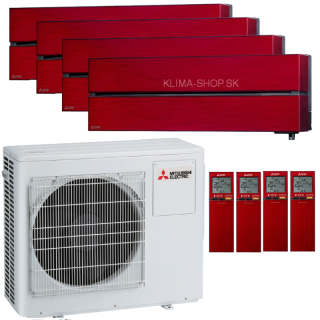 Klimatizácia Mitsubishi LN 4x 2,5kW multisplit + vonk.j. 8kW