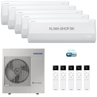 Klimatizácia Samsung WINDFREE Avant S2 5x multisplit 2,5kW + vonk. j. 10kW