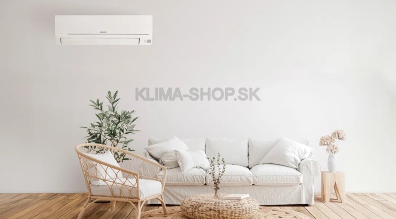 klimatizácia Mitsubishi HR25VFK v obývačke